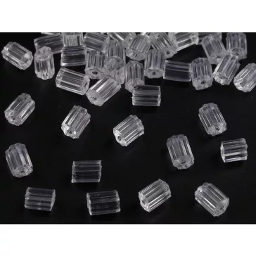   Műanyag fülbevaló hátsó 3x4 mm-es - Transparent (30 g-os csomagolás)