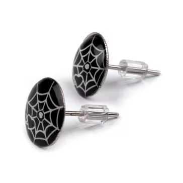   Műanyag fülbevaló hátsó 3x4 mm-es - Transparent (30 g-os csomagolás)