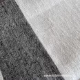 Heavyweight linen fabric beige-black wide striped, 50 cm