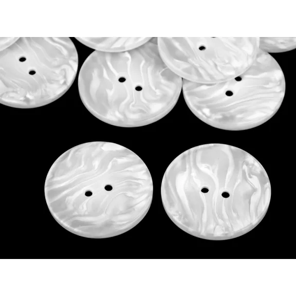 Gyöngyház gomb virág 60" (38,1mm) - 1 gyöngyházfehér (60 db-os csomagolás) Gyöngyház gomb virág 60" (38,1mm) - 1 gyöngyházfehér (60 db-os csomagolás)