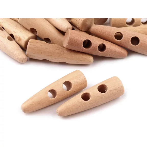Fagomb 10x40 mm szarv - természeti (10 db-os csomagolás) Fagomb 10x40 mm szarv - természeti (10 db-os csomagolás)