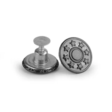   Farmergomb 17 mm 26" - 9 nikkel fekete (20 db-os csomagolás)