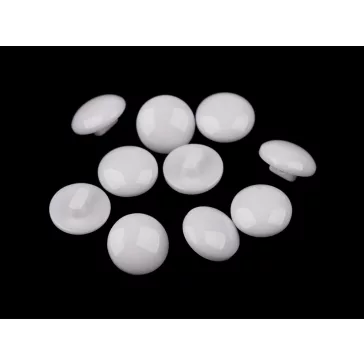   Gomb mérete 12,5 mm pitykegomb - 12 fehér (50 db-os csomagolás)