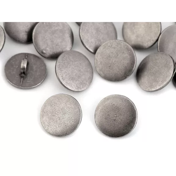 Fém gomb mérete 15; 19; és 20 mm-es - 1 (24") antik nikkel (100 db-os csomagolás) Fém gomb mérete 15; 19; és 20 mm-es - 1 (24") antik nikkel (100 db-os csomagolás)