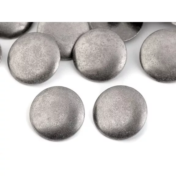 Fém gomb mérete 15; 19; és 20 mm-es - 3 (32") antik nikkel (20 db-os csomagolás) Fém gomb mérete 15; 19; és 20 mm-es - 3 (32") antik nikkel (20 db-os csomagolás)