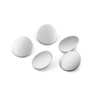   Fémgomb mérete 17,8; 19,8 mm-es - 6 (28") ezüst (10 db-os csomagolás)
