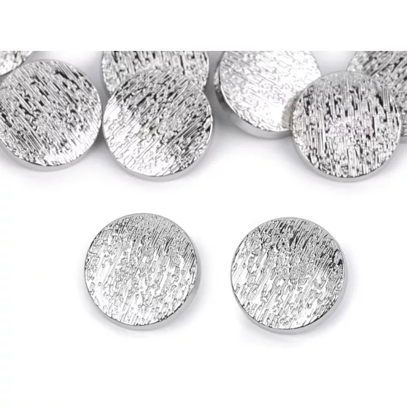 Fém gomb mérete 17,6 és 22,6 mm-es - 7 (36") nikkel (40 db-os csomagolás) Fém gomb mérete 17,6 és 22,6 mm-es - 7 (36") nikkel (40 db-os csomagolás)