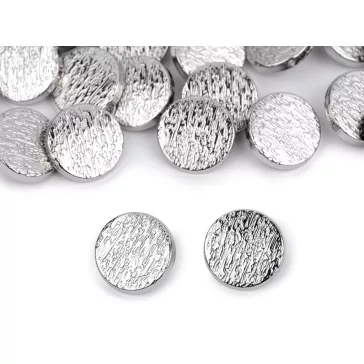  Fém gomb mérete 17,6 és 22,6 mm-es - 6 (28") nikkel (500 db-os csomagolás)