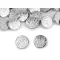 Fém gomb mérete 17,6 és 22,6 mm-es - 6 (28") nikkel (40 db-os csomagolás)