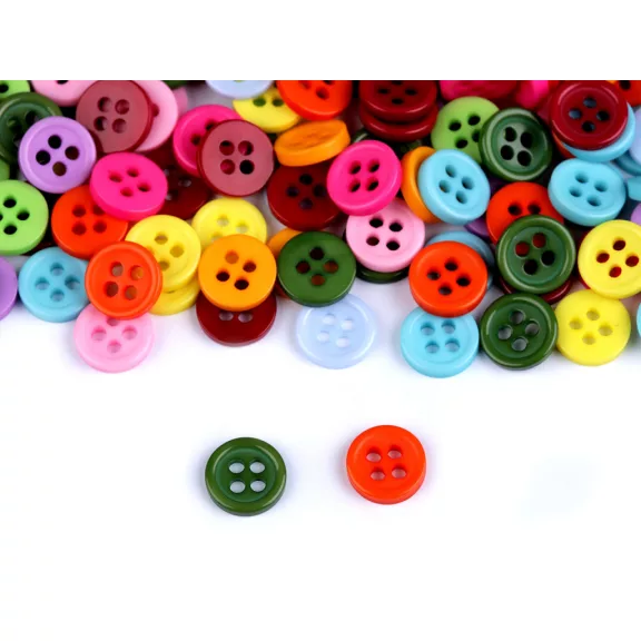 Színes vegyes gomb mérete 8,9 mm 14" - 1 mix (1 zacskó) Színes vegyes gomb mérete 8,9 mm 14" - 1 mix (1 zacskó)