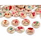 Handmade fa dekor gomb mix