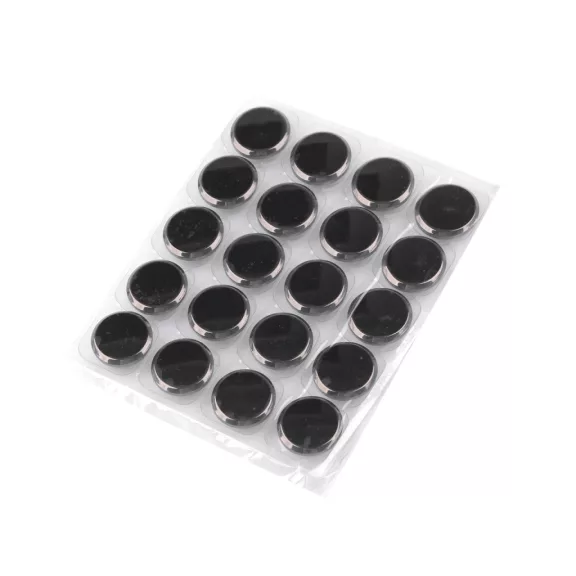 Fém gomb 23 mm-es - 3 nikkel fekete fény (100 db-os csomagolás) Fém gomb 23 mm-es - 3 nikkel fekete fény (100 db-os csomagolás)