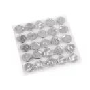Fém gomb nyomott megjelenés, mérete 26 mm-es - 1 söt nikkel (25 db-os csomagolás) Fém gomb nyomott megjelenés, mérete 26 mm-es - 1 söt nikkel (25 db-os csomagolás)
