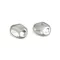 Fém gomb nyomott megjelenés, mérete 29 mm-es - 1 (20x25 mm) nikkel (10 db-os csomagolás)