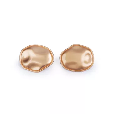   Fém gomb nyomott megjelenés, mérete 29 mm-es - 2 (24x29 mm) világos arany (40 db-os csomagolás)