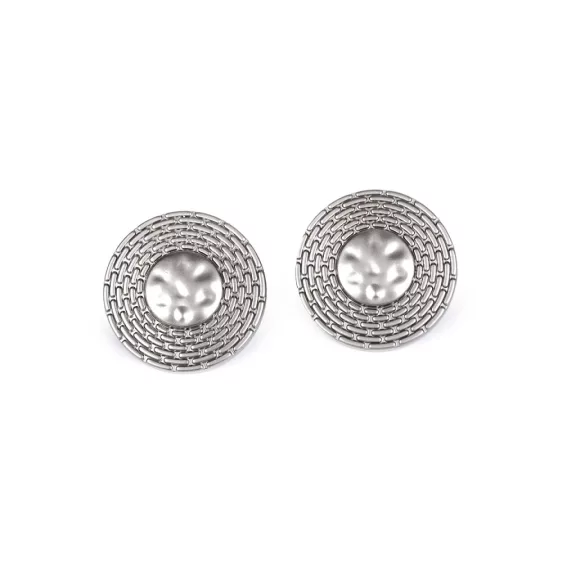 Dizájnos fém gomb 19,2 és 24 mm - 1 (38") söt nikkel (5 db-os csomagolás) Dizájnos fém gomb 19,2 és 24 mm - 1 (38") söt nikkel (5 db-os csomagolás)