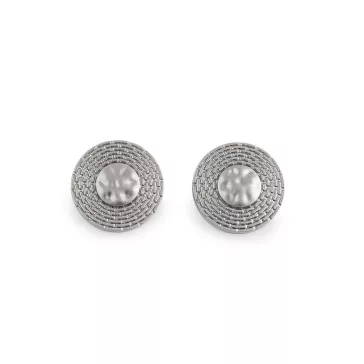   Dizájnos fém gomb 19,2 és 24 mm - 3 (30") nikkel (5 db-os csomagolás)