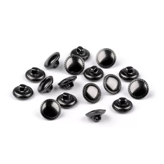 Fém gomb 12,7 mm-es pitykegomb - 2 nikkel fekete (50 db-os csomagolás) Fém gomb 12,7 mm-es pitykegomb - 2 nikkel fekete (50 db-os csomagolás)