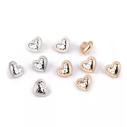 Fém gomb szív mérete 18"