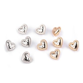 Fém gomb szív mérete 18"