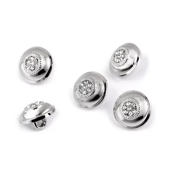 Fém ruha gomb kövekkel 16" 10,7 mm Fém ruha gomb kövekkel 16" 10,7 mm