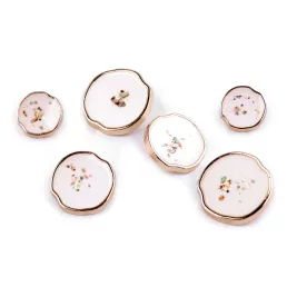 Fém gomb AB gyöngy gyantával 24"; 32"; 36"