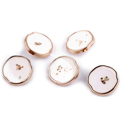 Fém gomb AB gyöngy gyantával 24"; 32"; 36"