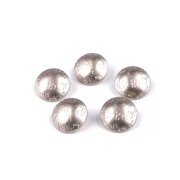   Fém gomb mérete 14,7; 19,6 és 24,6 mm-es - 2 (30") nikkel (20 db-os csomagolás)