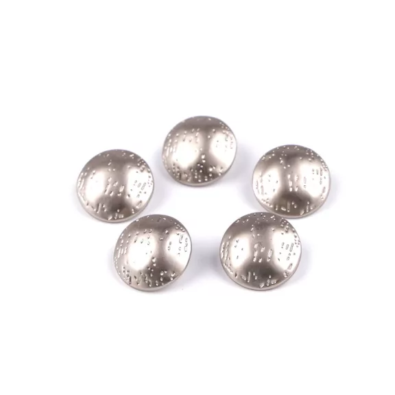 Fém gomb mérete 14,7; 19,6 és 24,6 mm-es - 2 (30") nikkel (20 db-os csomagolás) Fém gomb mérete 14,7; 19,6 és 24,6 mm-es - 2 (30") nikkel (20 db-os csomagolás)