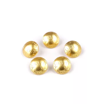   Fém gomb mérete 14,7; 19,6 és 24,6 mm-es - 4 (24") sárga arany (20 db-os csomagolás)