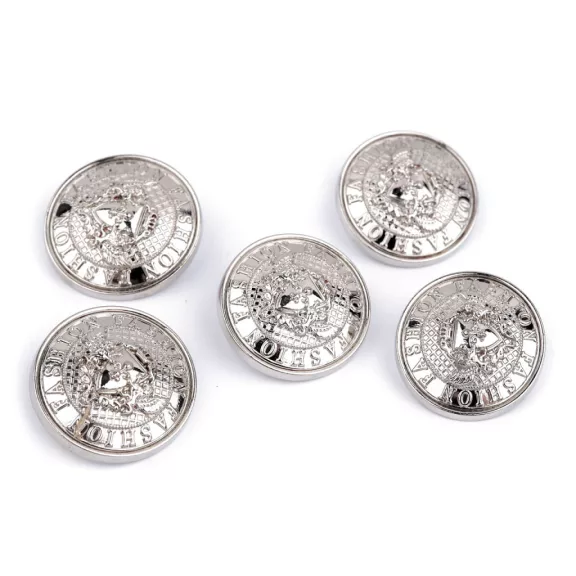 Fém gomb 20 és 25 mm-es - 2 (40") nikkel (50 db-os csomagolás) Fém gomb 20 és 25 mm-es - 2 (40") nikkel (50 db-os csomagolás)