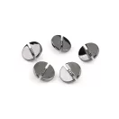 Fém gomb csiszolt kövekkel mérete 17,9; és 24,6 mm-es - 2 (38") nikkel fekete (60 db-os csomagolás) Fém gomb csiszolt kövekkel mérete 17,9; és 24,6 mm-es - 2 (38") nikkel fekete (60 db-os csomagolás)