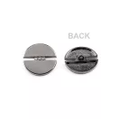 Fém gomb csiszolt kövekkel mérete 17,9; és 24,6 mm-es - 2 (38") nikkel fekete (60 db-os csomagolás) Fém gomb csiszolt kövekkel mérete 17,9; és 24,6 mm-es - 2 (38") nikkel fekete (60 db-os csomagolás)