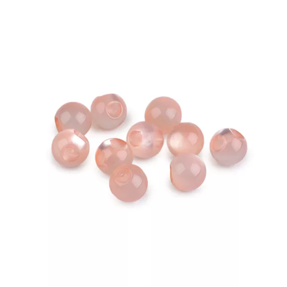 Varrható gyöngy / macskaszem gomb Ø10 mm pitykegomb - 4 púderrózsaszín (10 db-os csomagolás) Varrható gyöngy / macskaszem gomb Ø10 mm pitykegomb - 4 púderrózsaszín (10 db-os csomagolás)
