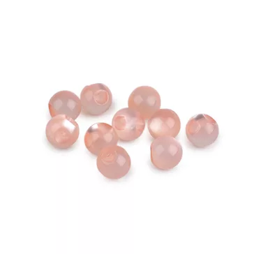   Varrható gyöngy / macskaszem gomb Ø10 mm pitykegomb - 4 púderrózsaszín (50 db-os csomagolás)