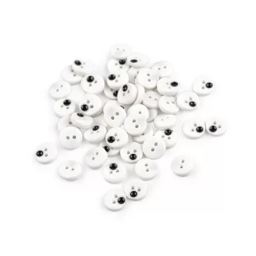   Gyerek gomb orrocskával, méret 18" 11,5 mm-es - 2 fekete (100 db-os csomagolás)
