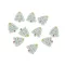 Karácsonyi motívum gomb karácsonyfa 13x15 mm 24" - 1 fehér (10 db-os csomagolás)