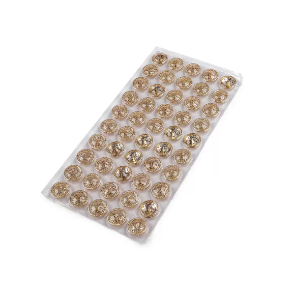 Fém gomb 25,4 mm 40"-es - 2 rózsaarany (50 db-os csomagolás) Fém gomb 25,4 mm 40"-es - 2 rózsaarany (50 db-os csomagolás)