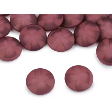   Kabát gomb, zakógomb - bársony hatású 21,8, 25,4 és 30,4 mm - 1 (34") fáradtrózsaszín (100 db-os csomagolás)