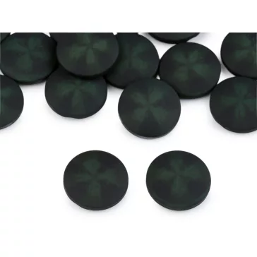   Kabát gomb, zakógomb - bársony hatású 21,8, 25,4 és 30,4 mm - 4 (34") zöld sötét (100 db-os csomagolás)