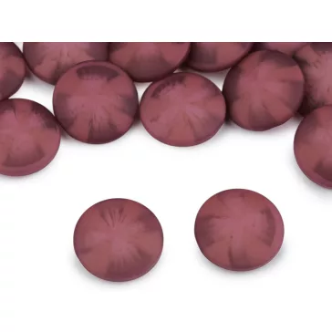   Kabát gomb, zakógomb - bársony hatású 21,8, 25,4 és 30,4 mm - 7 (40") fáradtrózsaszín (100 db-os csomagolás)