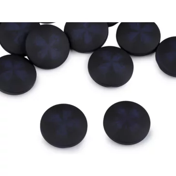   Kabát gomb, zakógomb - bársony hatású 21,8, 25,4 és 30,4 mm - 11 (40") sötétkék (100 db-os csomagolás)