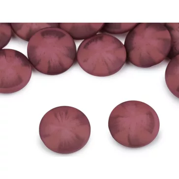   Kabát gomb, zakógomb - bársony hatású 21,8, 25,4 és 30,4 mm - 13 (48") fáradtrózsaszín (100 db-os csomagolás)