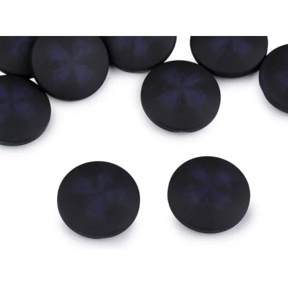 Kabát gomb, zakógomb - bársony hatású 21,8, 25,4 és 30,4 mm - 17 (48") blue dark (25 db-os csomagolás) Kabát gomb, zakógomb - bársony hatású 21,8, 25,4 és 30,4 mm - 17 (48") blue dark (25 db-os csomagolás)
