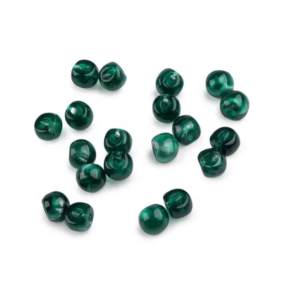 Varrható gyöngy / gomb Ø10 mm - 4 zöld sötét (20 db-os csomagolás) Varrható gyöngy / gomb Ø10 mm - 4 zöld sötét (20 db-os csomagolás)