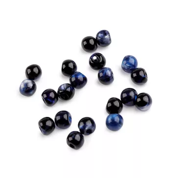   Varrható gyöngy / gomb Ø10 mm - 5 sötétkék (200 db-os csomagolás)