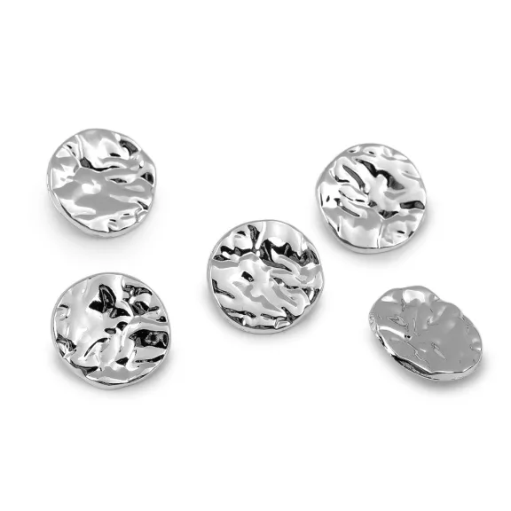 Fém gomb dizájn Ø 25 mm - 1 nikkel (50 db-os csomagolás) Fém gomb dizájn Ø 25 mm - 1 nikkel (50 db-os csomagolás)