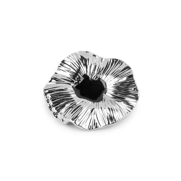 Dizájnos fémgomb 47 mm-es - 1 nikkel fekete (1 db-os csomagolás) Dizájnos fémgomb 47 mm-es - 1 nikkel fekete (1 db-os csomagolás)