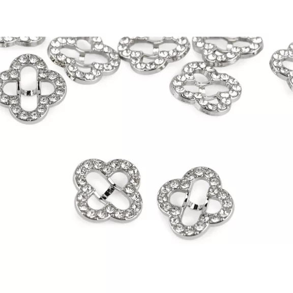Fém strasszgomb méret 11,5; 15 mm - 2 (24") crystal (50 db-os csomagolás) Fém strasszgomb méret 11,5; 15 mm - 2 (24") crystal (50 db-os csomagolás)