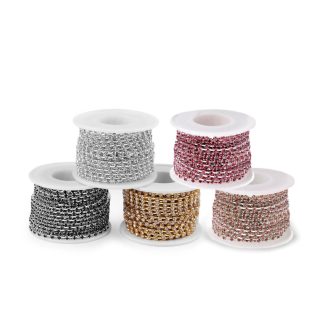 Kristály strasszlánc szélessége 2,9 mm